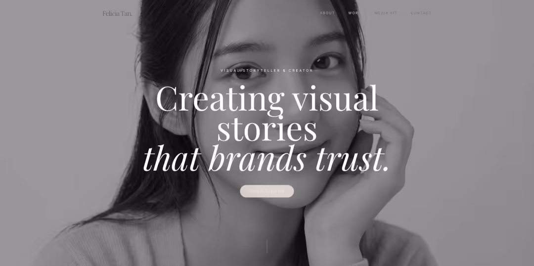 Felicia Tan — Personal Branding website by Vito Atmo