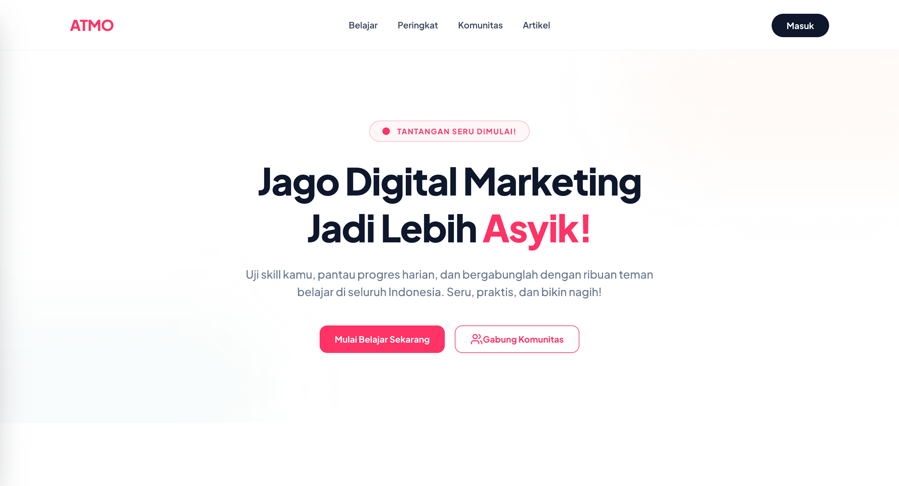 Atmo — Learning Management System website by Vito Atmo