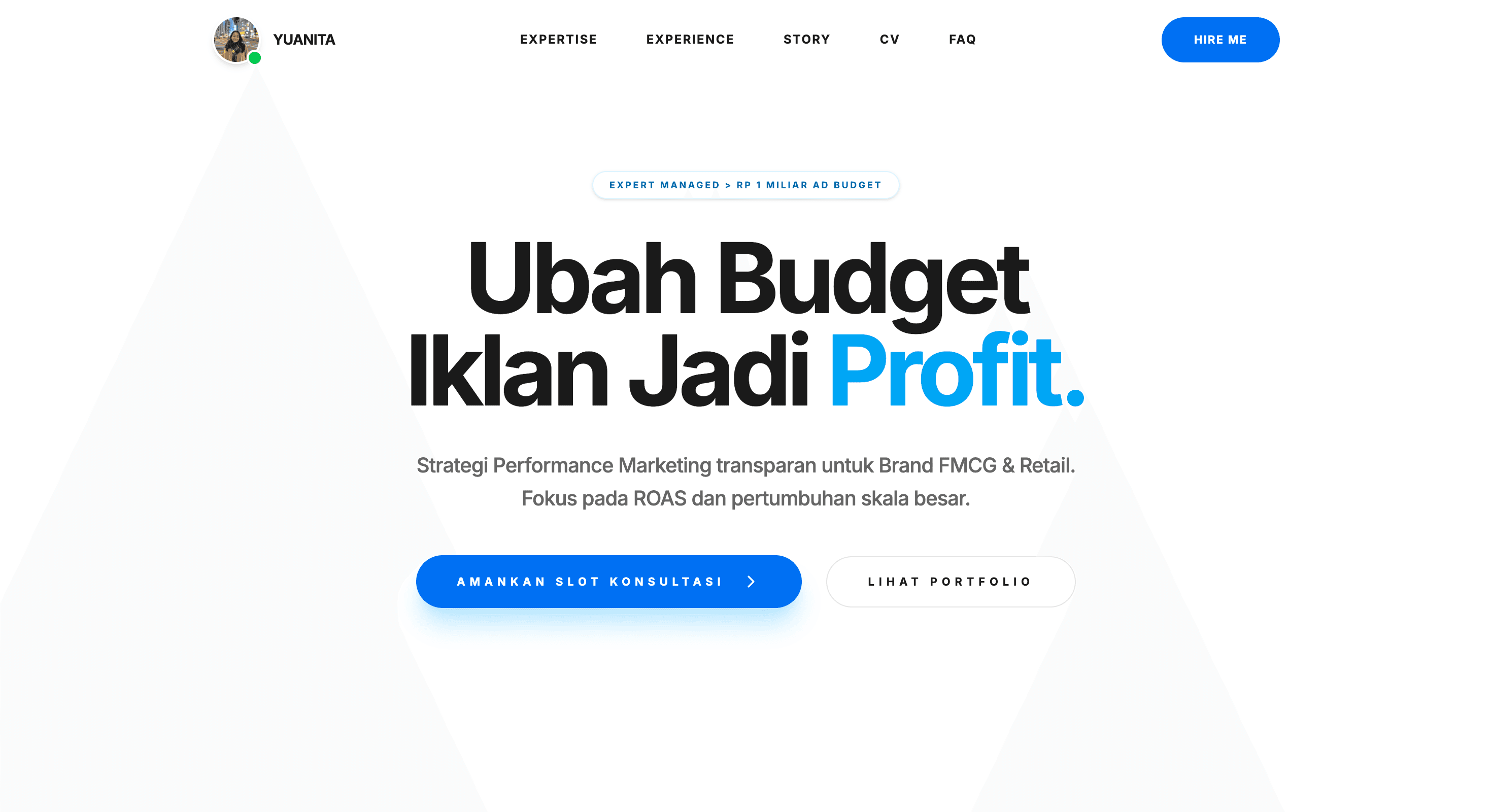 Yuanita Sekar — Personal Branding & CV ATS website by Vito Atmo